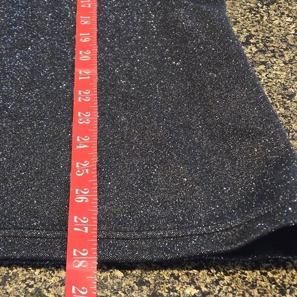 Avenue Charcoal Gray Metallic Glitter Top Short Sleeve Women's Size 18/20 - Picture 11 of 12